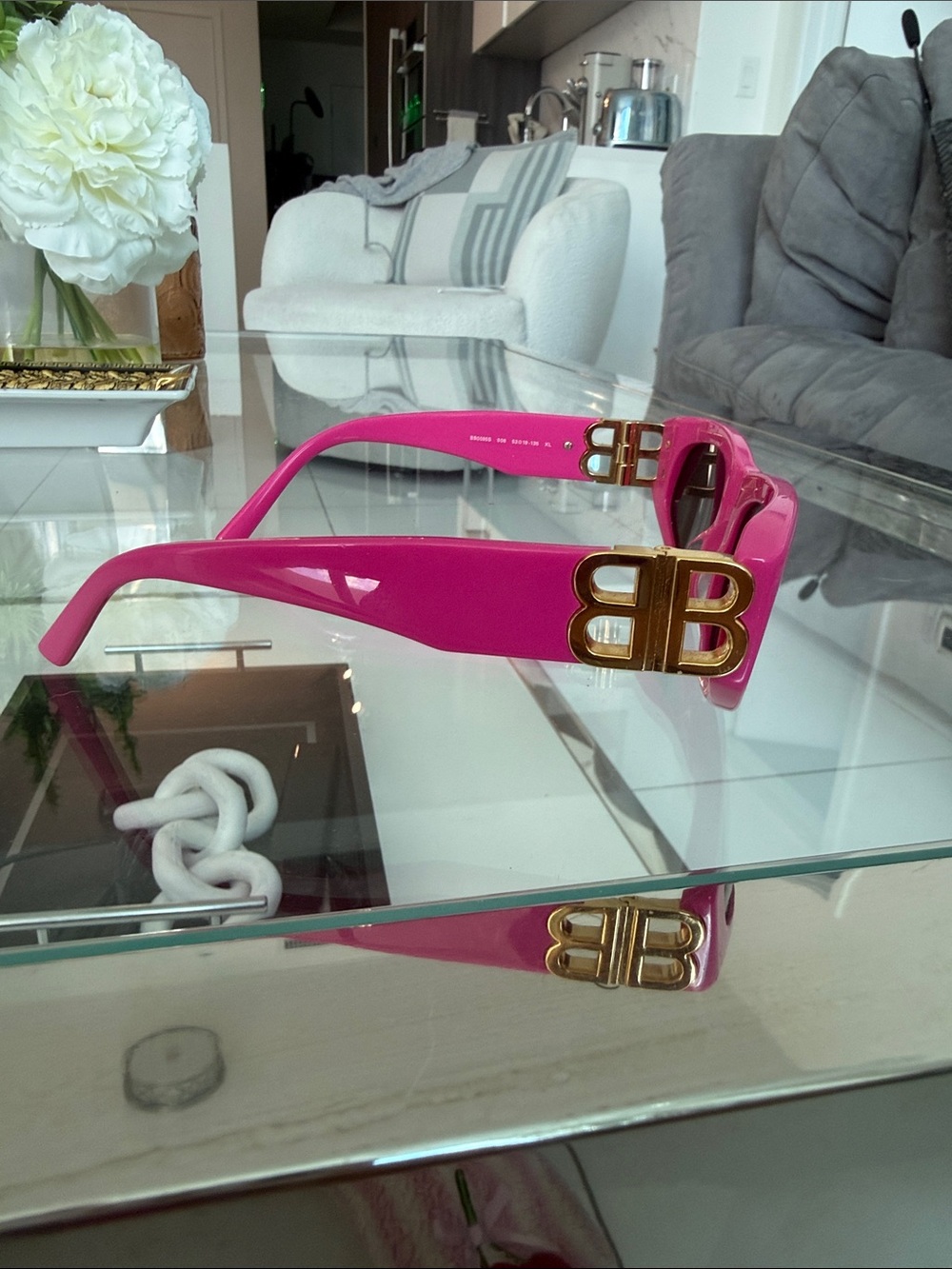 Balenciaga Kids Pink Cat-Eye Sunglasses - Picture 2 of 6